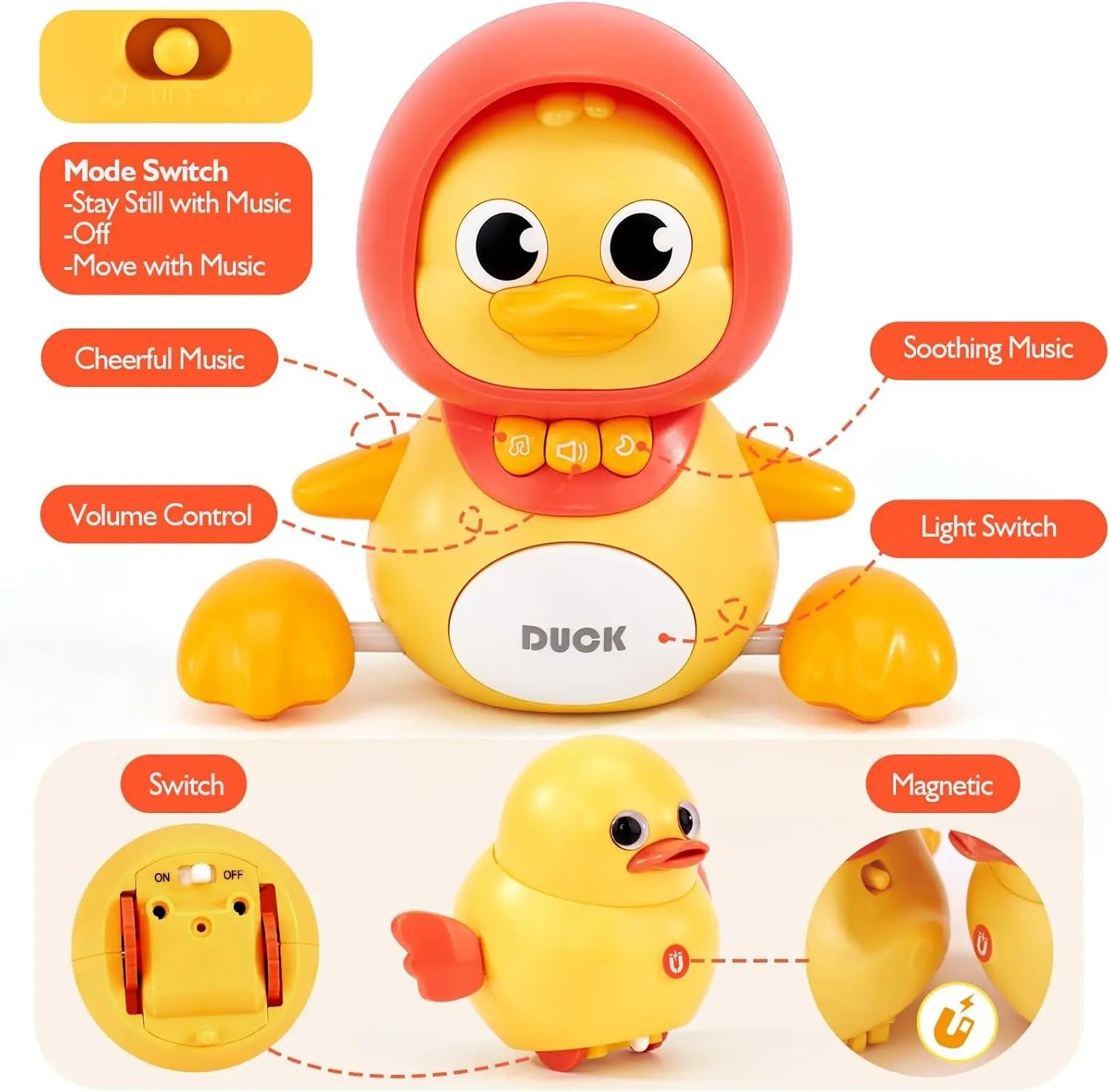 Wobbling Duck Family Toy