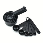 11-Piece Plastic Measuring Cups and Spoons Set, Easy-Fold, Space-Saving Cooking & Baking Essentials, Durable